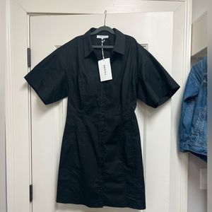 Frame - black button down dress